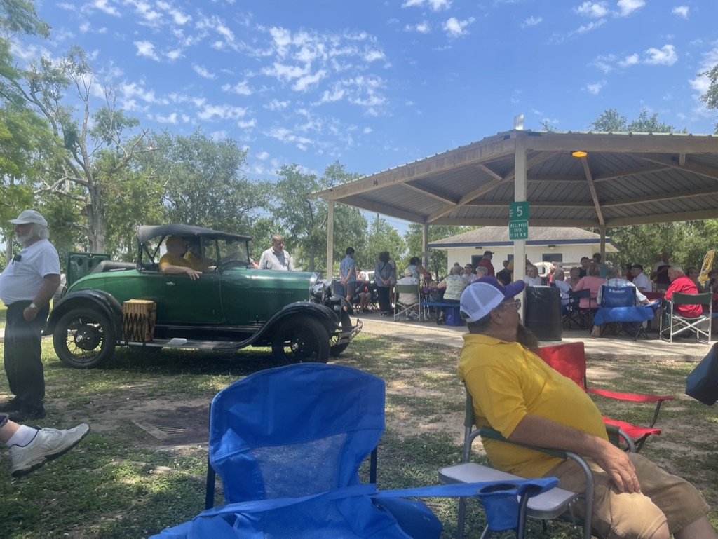 Green Model A roadster