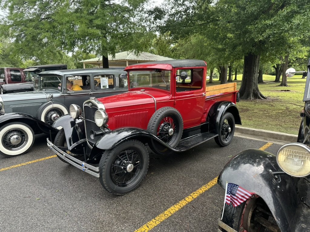 Red 1930 Model A pickup